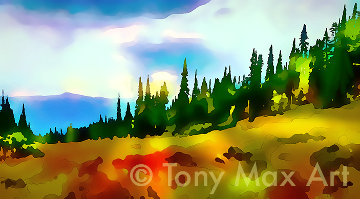 "Mountain 98" - British Columbia fine art by artist Tony Max
