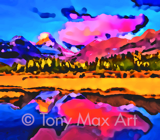 Mountain Grandeur 13 – Horizontal" – BC art by artist Tony Max