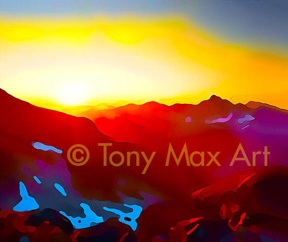 "Mountain Grandeur 3 – Horizontal" – British Columbia landscape art by Tony Max