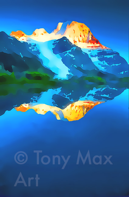 "Mountain Grandeur 43"  - B. C. art by artist Tony Max