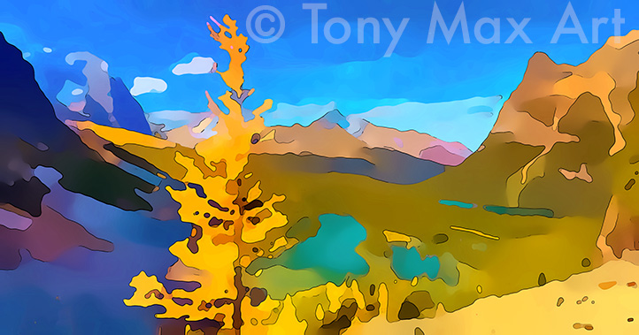 "Mountain Grandeur 58" – B. C. fine art by artist Tony Max