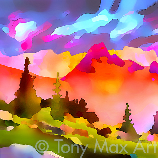 "Mountain Grandeur 6" – British Columbia art by painter Tony Max