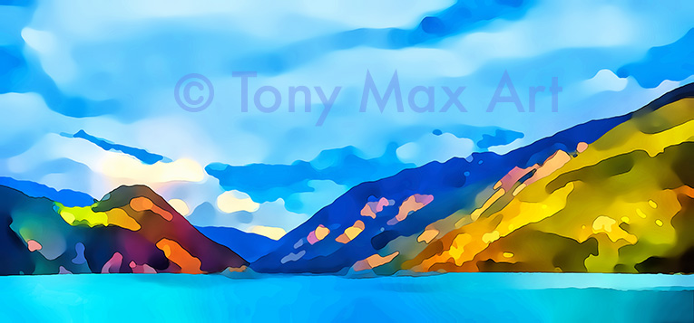 "Mountain Grandeur 65 – British Columbia landscape paiintings by artist Tony Max