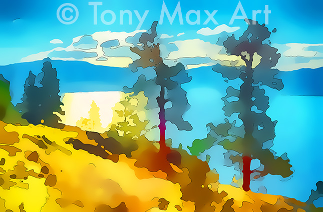 "Mountain Grandeur 75" -  British Columbia landscape paintings by artist Tony Max