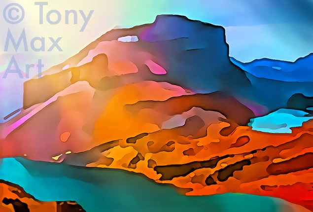 "Mountain Grandeur 85"- Canadian mountain art by Tony Max
