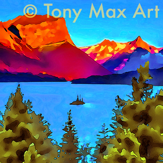 "Mountain 172 – Square" – B. C. landscape art prints by Tony Max – B. C.'s best artist