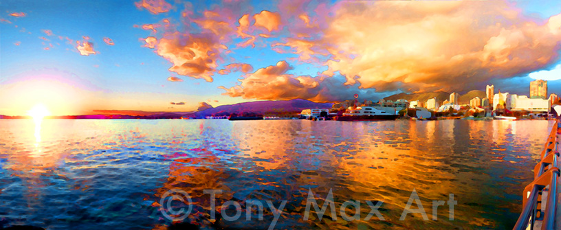North Van Pier View - Vancouver visual art by artist Tony Max