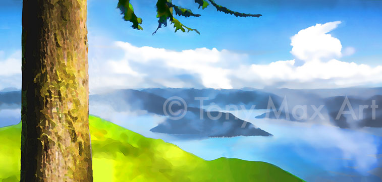 "Overlooking the Coast" – by B. C. painter Tony Max