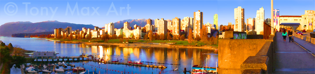 Pedestrians' Prospect - Vancouver art prints by artist Tony Max