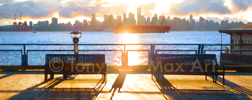 Quay Perspective - Vancouver Art Prints by artist Tony Max