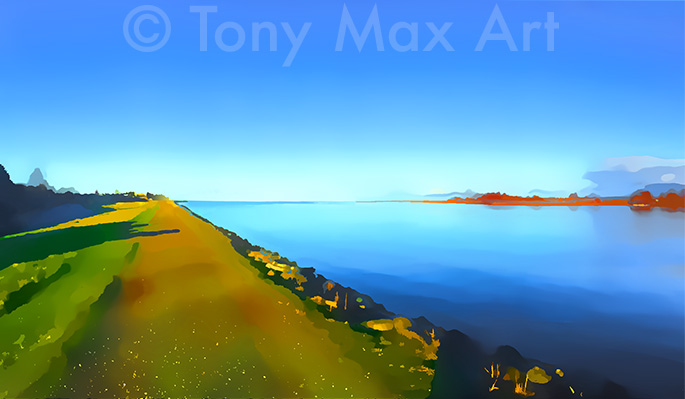 "Richmond iykes Sunrise" – Richmond, B. C. fine art paintings by Tony Max painter