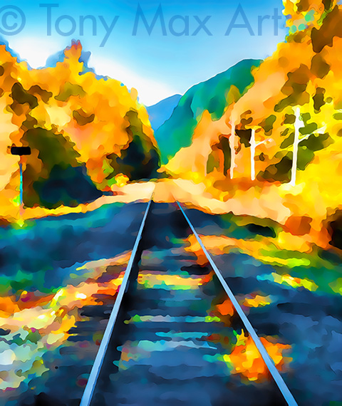 "Steel Ribbons" – Canadian landscape art by Tony Max