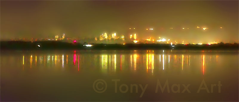 Surrey From Boundarry Bay (Left)  – Surrey BC fine art prints by artist Tony Max