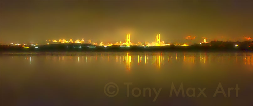 Surrey From Boundary Bay (Right) – Surrey, BC art prints by artist Tony Max