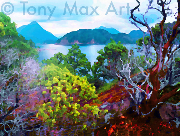 "Tanglewood" –  British Columbia visual art prints by artist Tony MaxMax