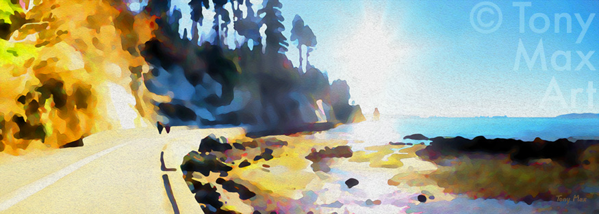 "Toward Siwash Rock – Long" -  Vancouver art prints  by  artist Tony Max