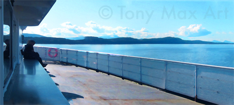 "The Upper Deck" - West Coast art by artist Tony Max
