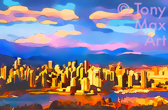 "Vancouver Outlook" &ndash; Vancouver paintings by artist Tony Max