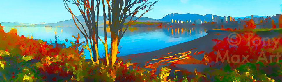 "Vanier Vista &ndash; Panorama Extreme" &ndash; Vancouver art prints by Artist Tony Max