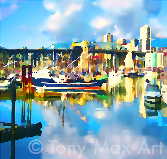 Watercolour Day - Vancouver art by artist Tony Max
