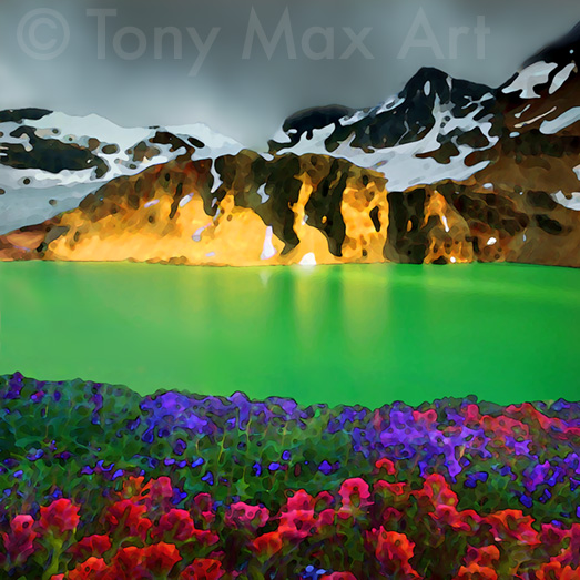 Wedgemount – Transitory Light –  BC fine art by artist Tony Max
