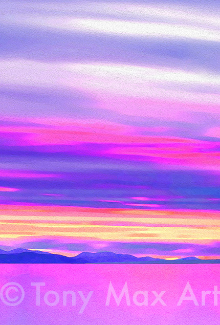 "West-Coast-Illuminated-Vertical" – British Columbia art by Tony Mac