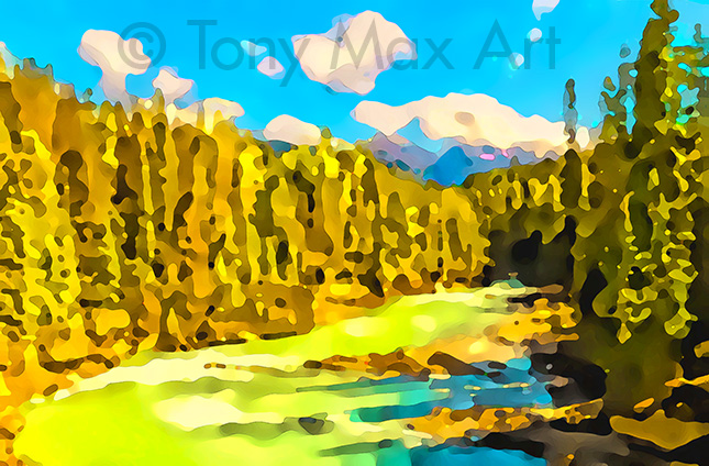 "Wild River 1" – BC art by artist Tony Max