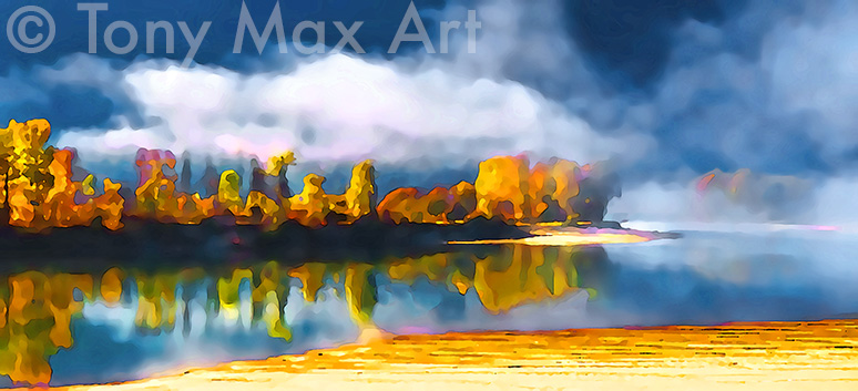 "Wild River 6" - British Columbia art prints by Tony Max